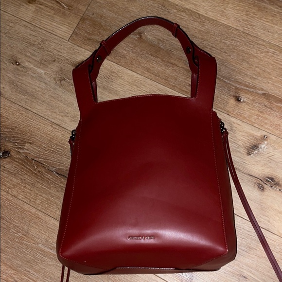 Charles Keith Bordeaux Tote Bag EUC - Picture 5 of 11